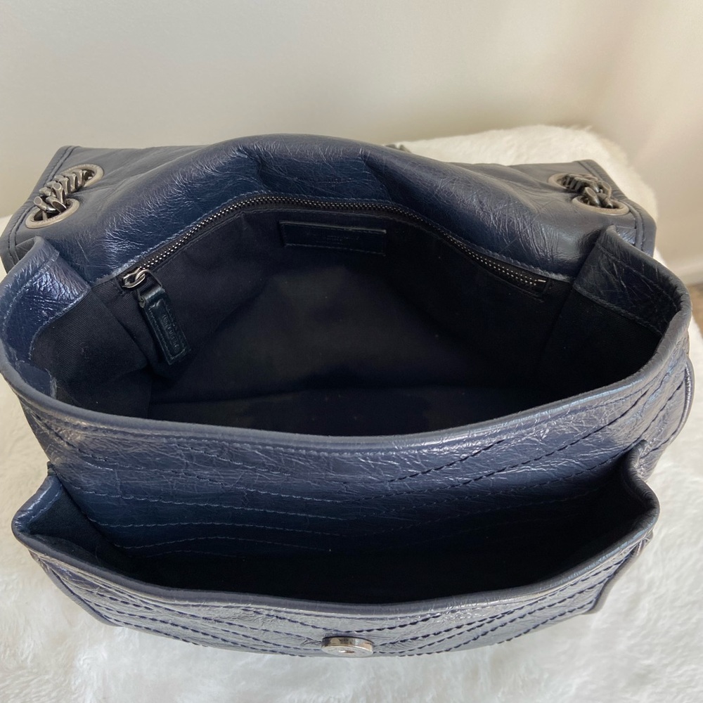 YSL Niki Medium Chain Bag- Navy - Picture 4 of 14